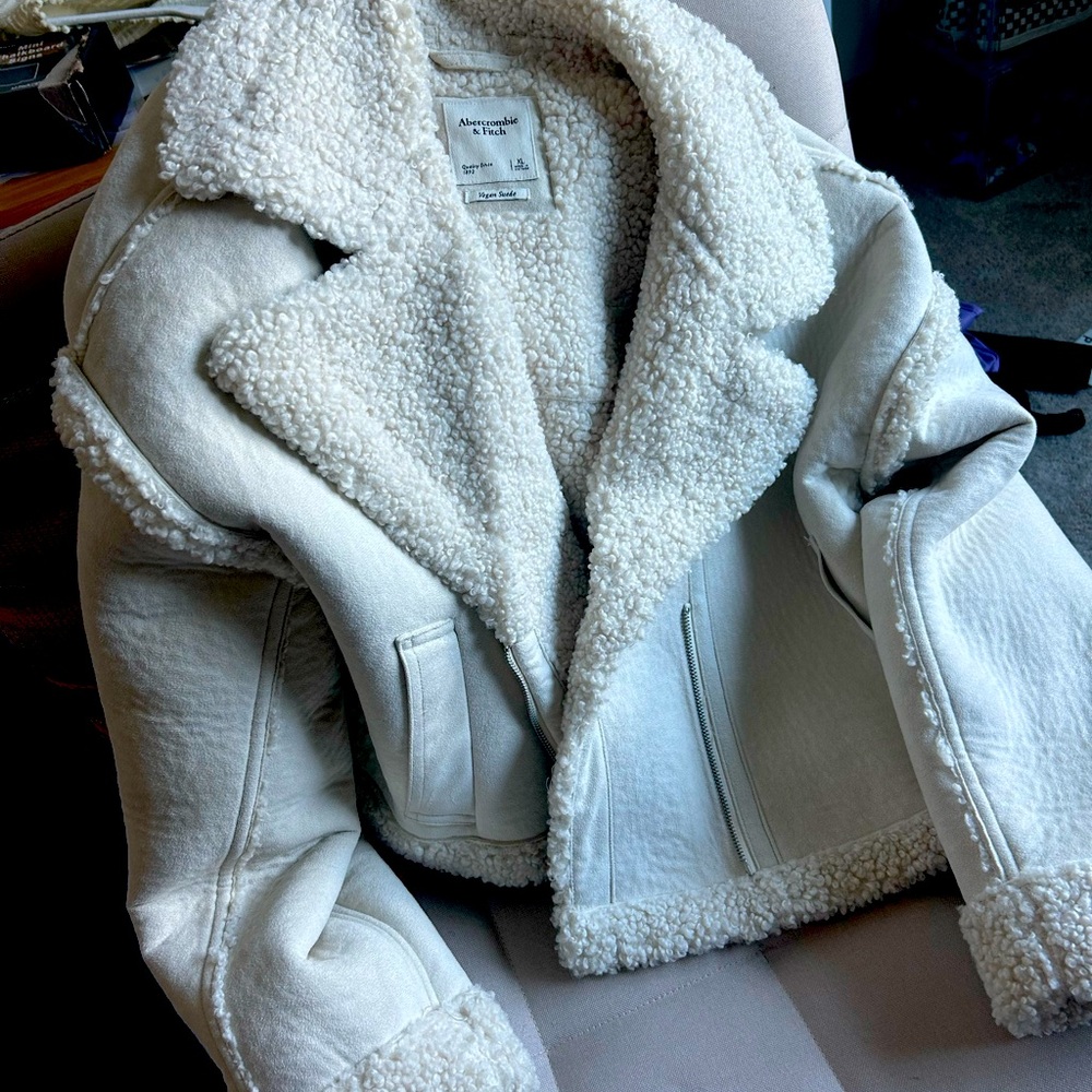 Abercrombie white jacket